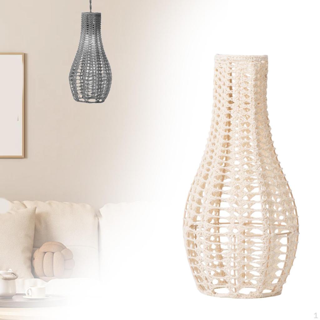 Handcrafted Woven Lamp Shade for Pendant Lighting In Living