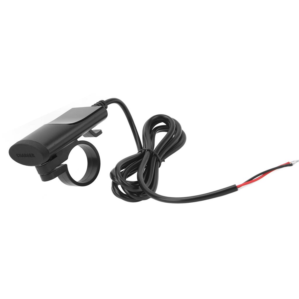 Motorcycle Cell Phone Charger Fast Charging Safe with Rearview Mirror Mount Wide Compatibility Motorcycle Dual USB A C