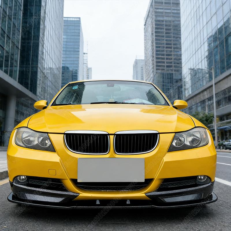 For BMW 3 Series E90 E91 Pre-facelift 320i 330i 2005 2006 2007 2008 Car Front Bumper Splitter Spoiler Lip Body Modification Kit