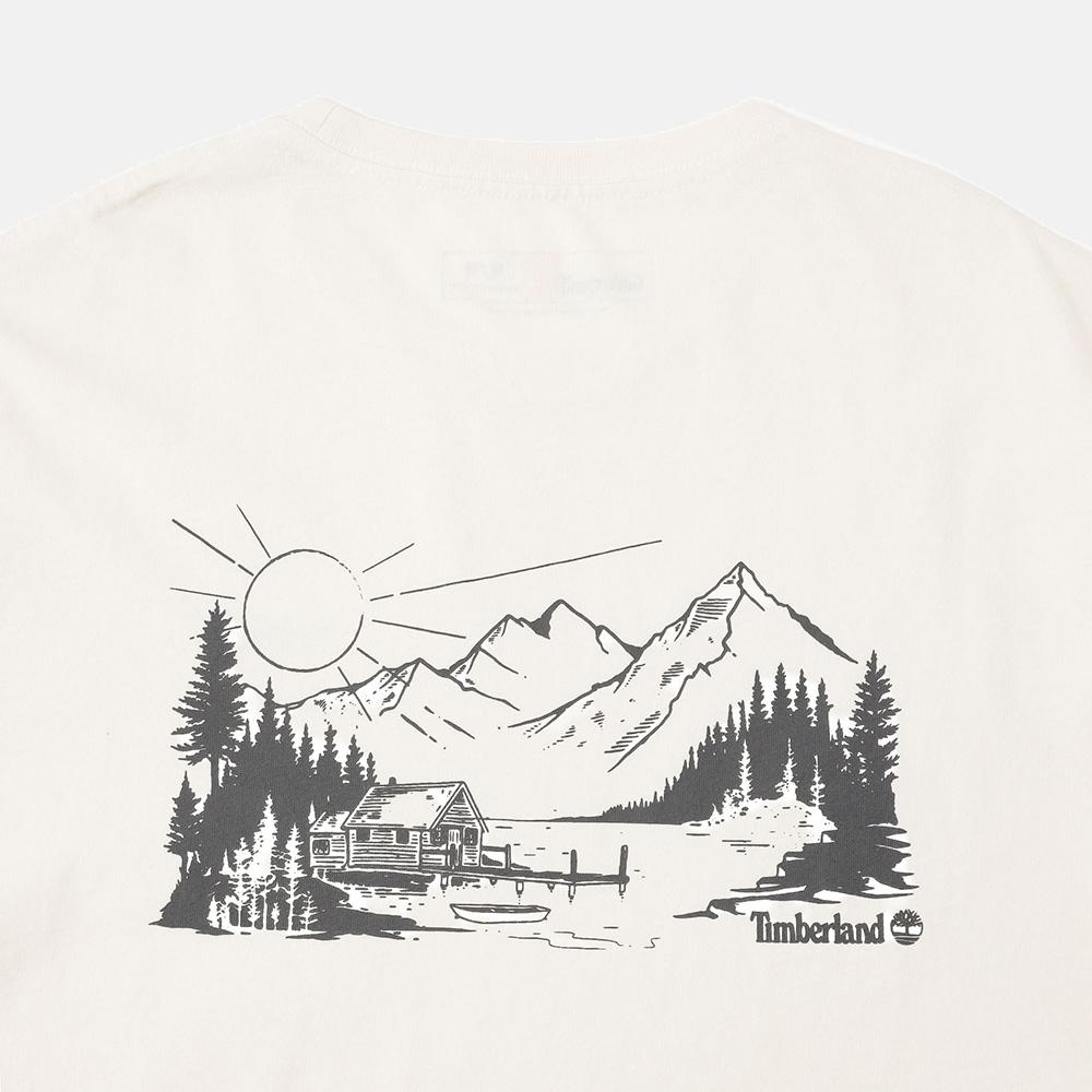 Timberland Outdoor Lakeside Cabin Pattern Knit Crew Neck Short Sleeve T-Shirt Unisex Tops TB0A5SR7CM91