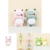 Niedlicher Frosch-Plüsch-Schlüsselanhänger, weiches Kuscheltier für Taschen und Geschenke