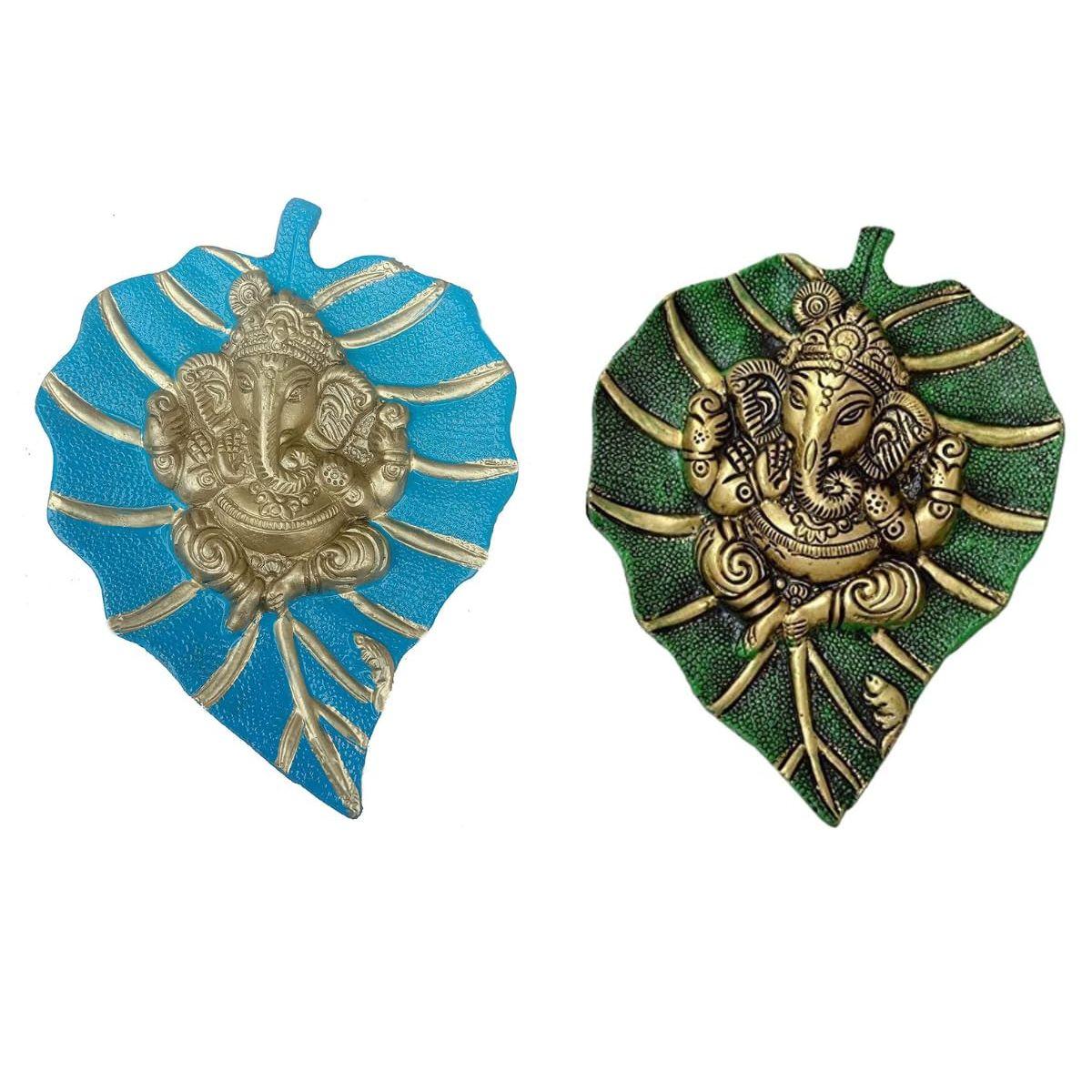 

Trade Patta Ganesha Wall Hanging Decorative Showpiece for Home Décor, Living Room, Pooja Room,Temple and House Warming Gift синий/зелёный