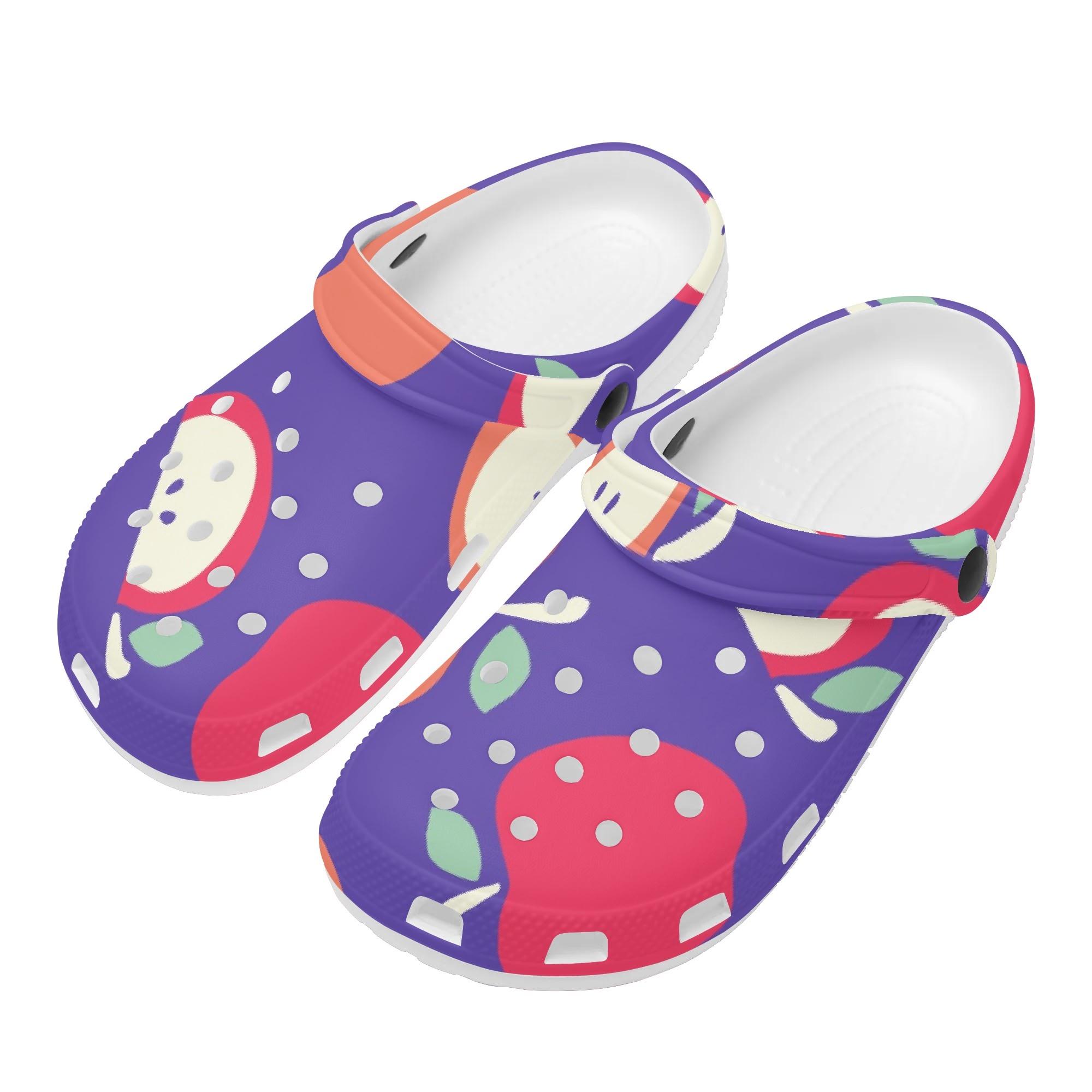 Graphic Printed EVA Clogs Adult Unisex Soft Sole Lightweight Slip On Casual Shoes Soft Sole Summer Sandals Daily Walking 36 белый