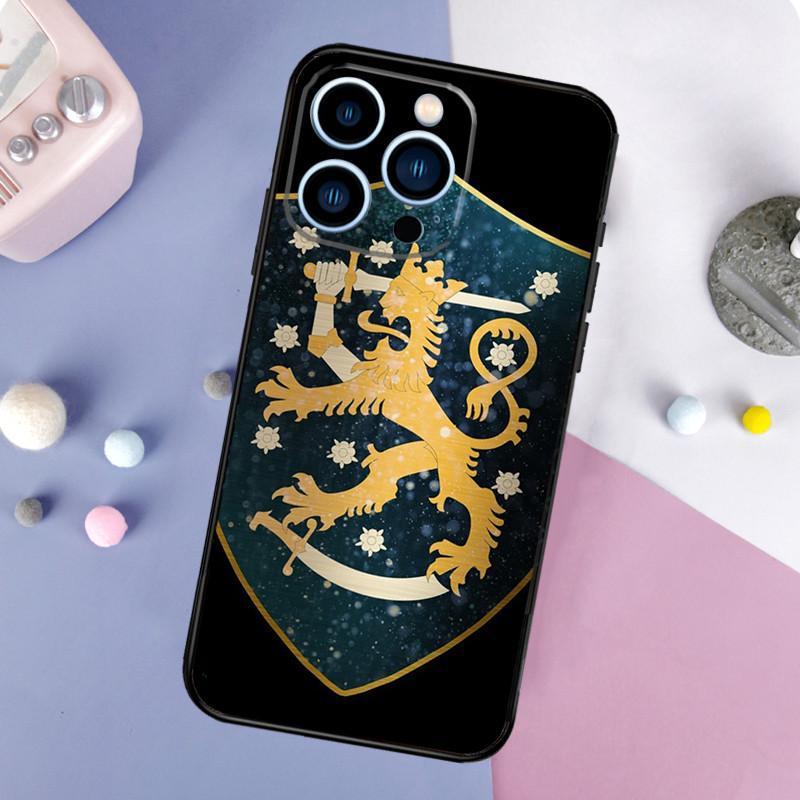 Iphone14 Plus Handyhülle, Finnische Flagge Handyhülle, Bemalt Anti-Sturz Für Anti-Sturz Hand