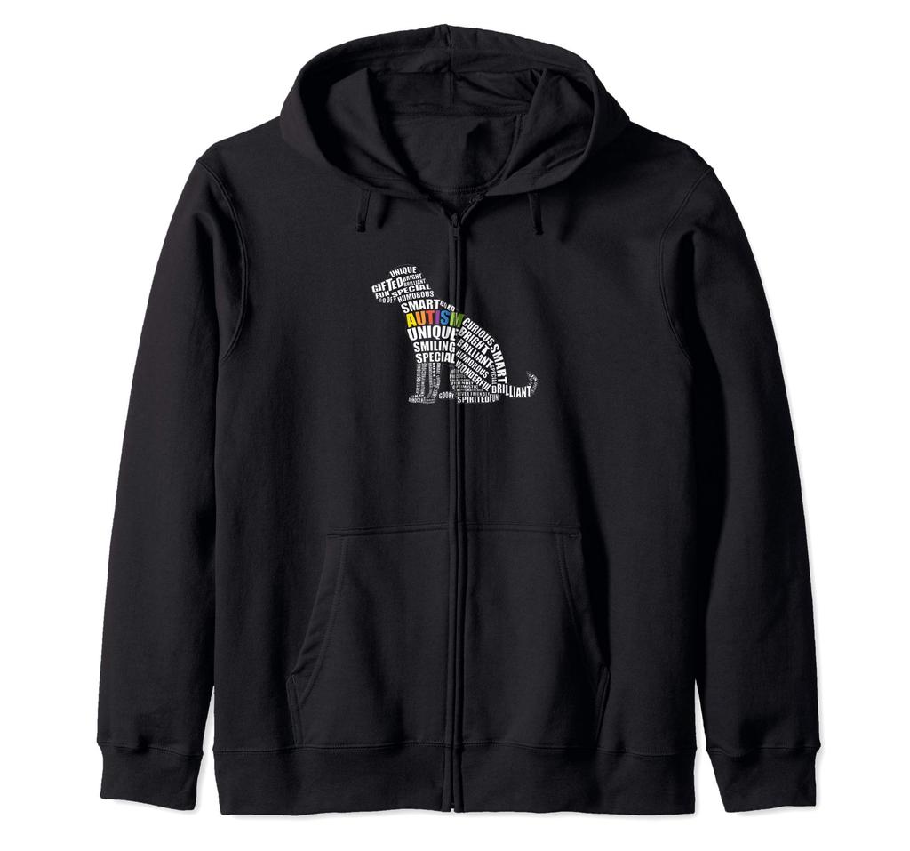 Autism Awareness Dog Award for Autism Teachers Zip Hoodie Children's