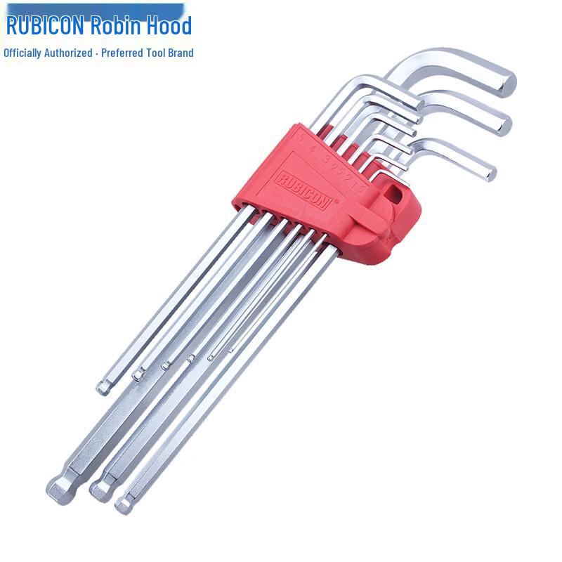 RUBICON RHK-289XL Metric Ball End Hex Key Wrench Set