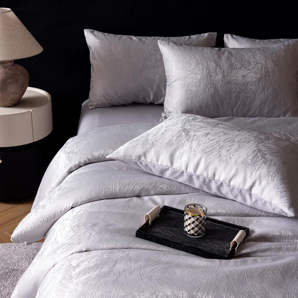 Light Luxury High-End Satin Jacquard, Skin-Friendly Polished Cotton Bed Sheet Quilt Cover