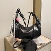 Lazy Wind Dumpling Bag Spring and Summer New Women's Bag Niche Design Shoulder Underarm Bag Macaron Croissant
