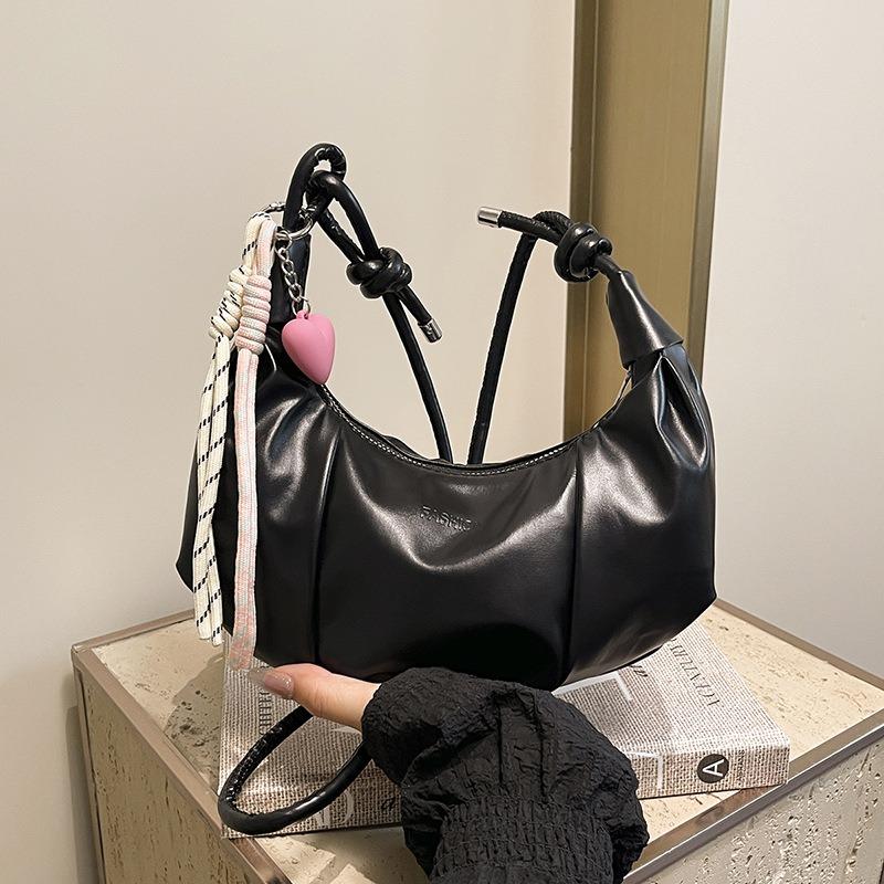 Lazy Wind Dumpling Bag Spring and Summer New Women's Bag Niche Design Shoulder Underarm Bag Macaron Croissant