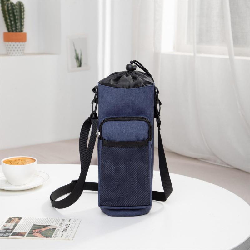 Multifunctional kettle bottle cover Outdoor mountain climbing sports shoulder strap Thermal insulation kettle Mobile phone dual-purpose messenger bag