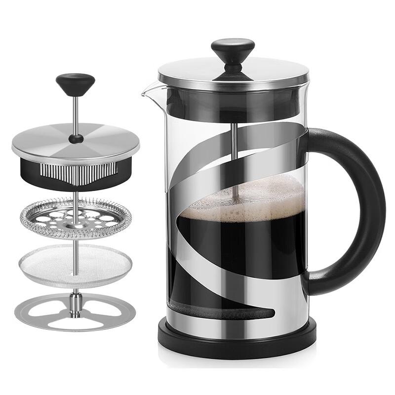 LISM Borosilicate Glass French Press Coffee Maker