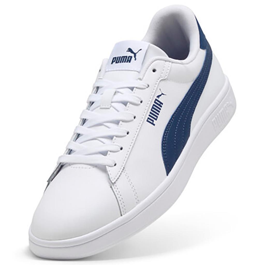 Puma Smash 3.0 Versatile Comfortable Durable Low-Top Sneakers Unisex Sneakers White Blue 390987-28