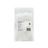 Qoltec Kabelbinder Klemmen | 4,8*160mm | 100 Stück. | Nylon66 | UV | Weiß