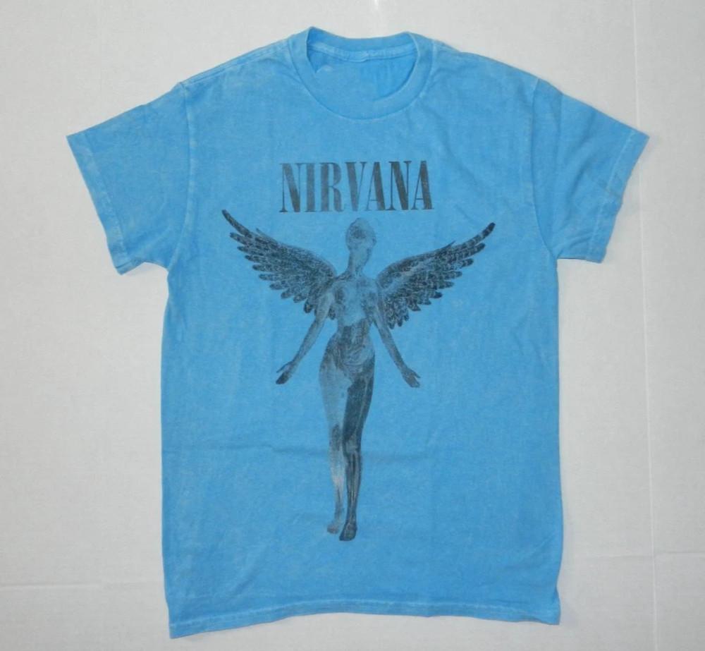 Nirvana In Utero СИНЯЯ Футболка Новая S-5XL Унисекс Футболка XXXXL