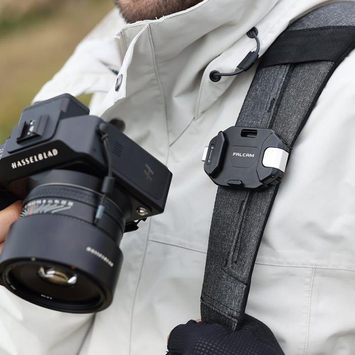 FALCAM F38 Clip Rapide V2, Support Sangle Caméra Verrouillage, ARCA-Swiss, 30kg, Montage Facile