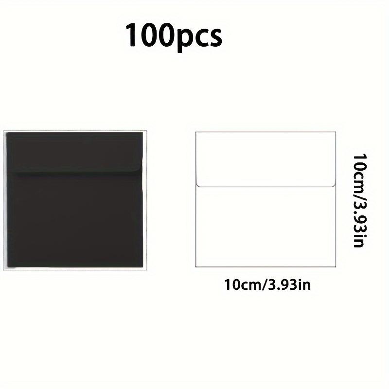 

100 шт. Винтажный квадратный мини-конверт, конверт из крафт-бумаги в стиле вестерн с приглашением и литературным оформлением 100pcs