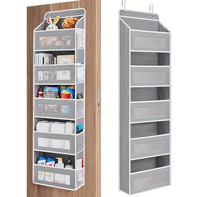 5 Katlı Asılabilir Kapı Düzenleyici - Gardırop/Banyo için Geniş Kapasiteli Saklama Cepleri, Yer Tasarrufu