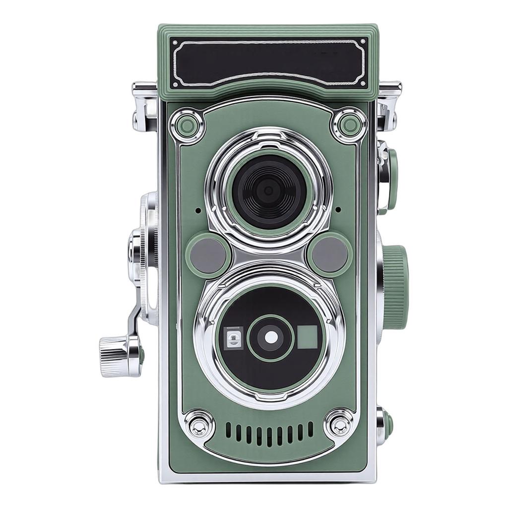 Vintage Digital Camera Portable TLR Style Retro 2.7K Video 24MP Autofocus Vlog Camera Manual Joystick for Beginners