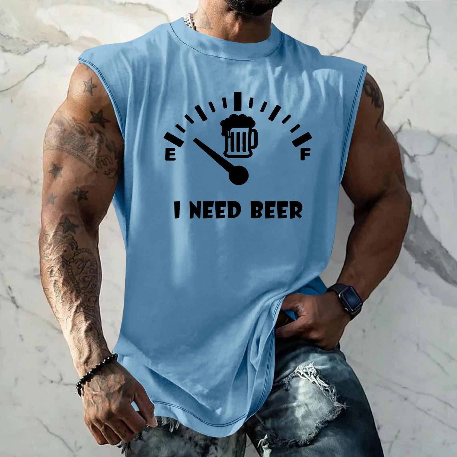 

Men Sleeveless Tank Top Loose Fit Casual Streetwear Muscle Shirt Printed Graphic Texture Summer Workout Gym Vest XXXXL