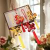 Chinese Style Zodiac Mascot Pendant Blessing Embroidery Lucky Fragrant Bag With Tassels Horse Incense Bag Car Hanging