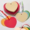 50pcs Hang Message Card Mini Hanging Tag Crafts Greeting Card  Wish Wall
