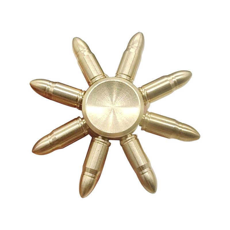 Brass Fingertip Spinning Gyroscope for Stress Relief - Ideal for Adults, Kids, and Students