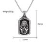 316L Steel Viking Rune Necklace for Men - Celtic Knot Warrior Pendant, Norse Retro Jewelry Gift Gothic Nordic Amulet Accessories