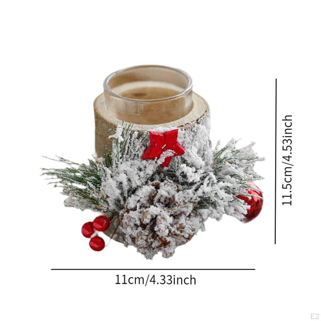 Glass Tealight Holder Candlestick Hotel Candelabrum Christmas Candle