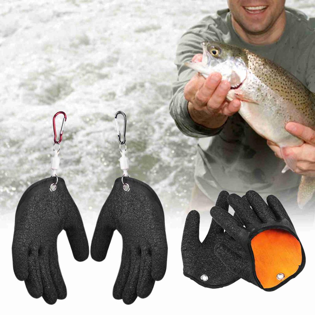 1pc Fishing Glove with Magnet Release Fisherman Professional Fish Catching Glove Anti Slip Fishing Glove Protects Hand
