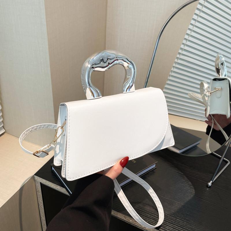 Chic French Style Pu Handbag For Women With Elegant Simple Design And Fresh Colors