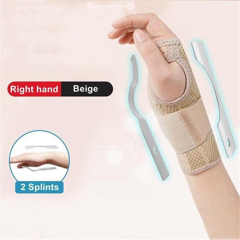 Splints Wrist Support Wraps Carpal Tunnel Hand Wrist Brace Protector Compression Adjustable Wristband Strap for Fitness Gym Pain