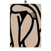 Pósteres y grabados minimalistas nórdicos con líneas abstractas de flores y plantas, arte de pared, pintura en lienzo, imágenes para decoración de sala de estar