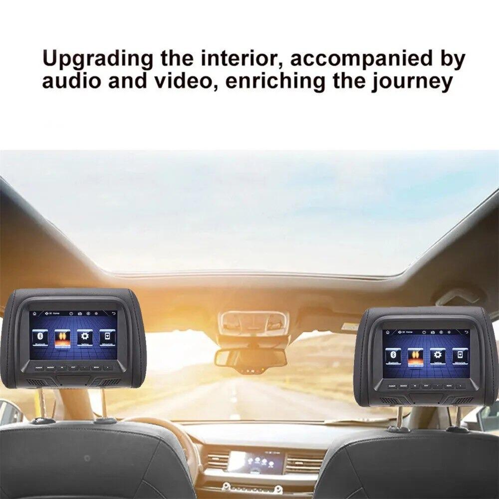 7Inch Touch Screen Car Headrest Monitor MP5 Player Pillow Monitor Car Video Players