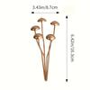 Charming Metallic Mushroom Statue - Perfect for Bonsai, Potted Plants, and Outdoor Garden Decorations | Ideal Thanksgiving Gift