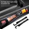2PCS Car Seat Gap Filler Organizer With Charging Port,Upgrade Cars Gap Filler With Larger Storage Space Reducing Item Loss,Flexible No Drop Seat
