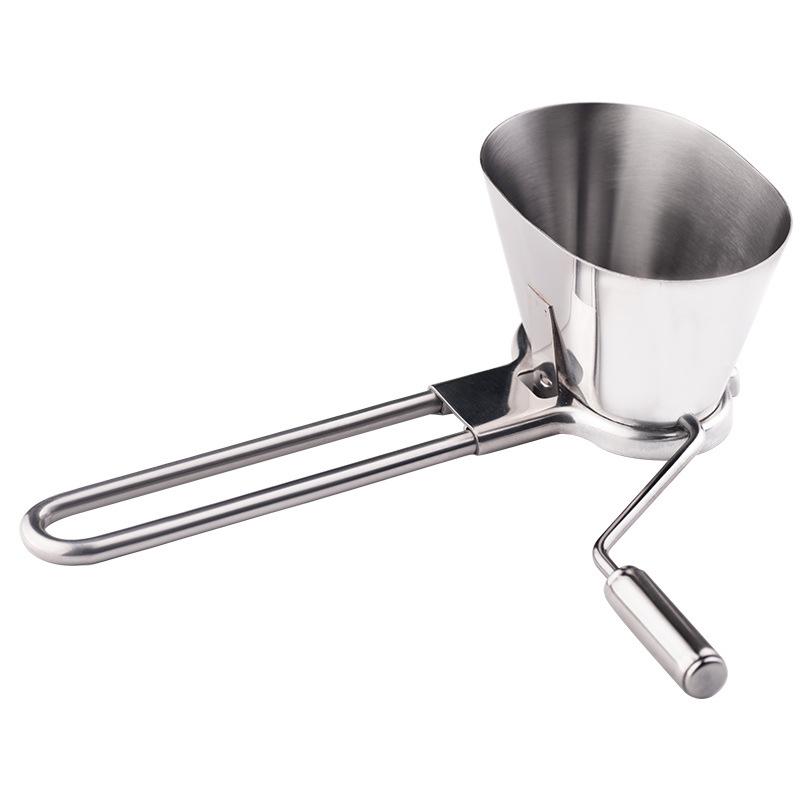 Trituratore per Erbe Acciaio Inossidabile Grattugia Rotante per Verdure Trituratore per Prezzemolo Vaniglia Tritatutto per Coriandolo Menta Macinazione Manuale in Metallo