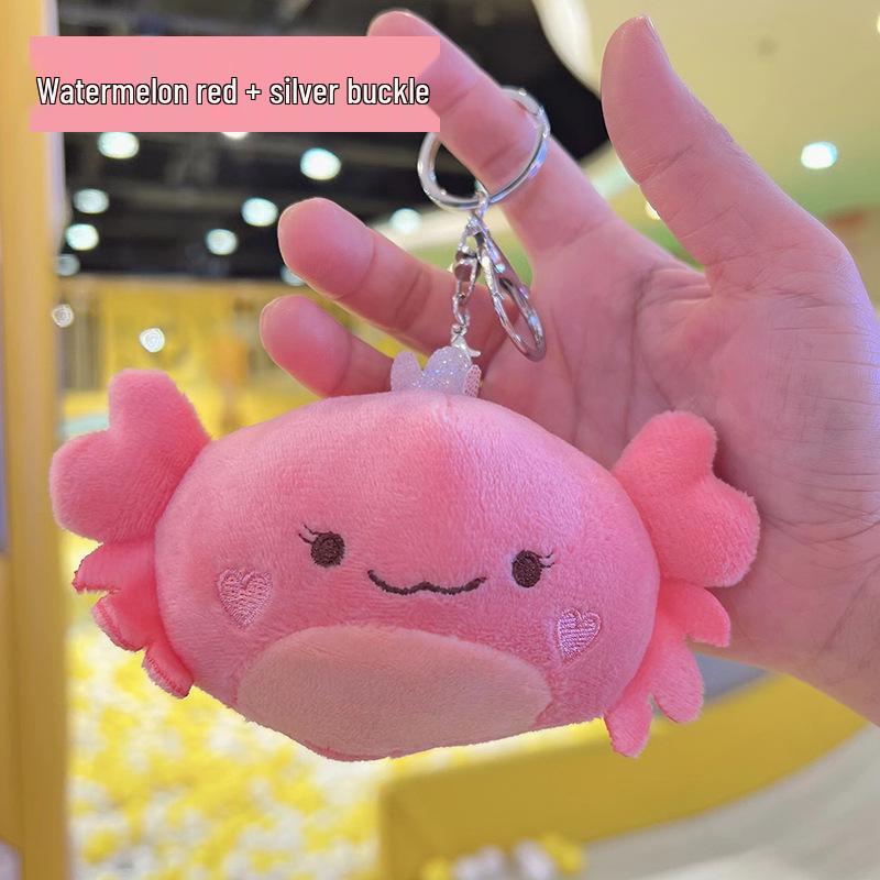 Crab Pendant & Plush Mini Backpack Charm