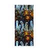 Halloween Window Sticker Stained Glass Style Witch Bats Decal Removable Pumpkins Ghosts Static Window Cling for Party Decoration