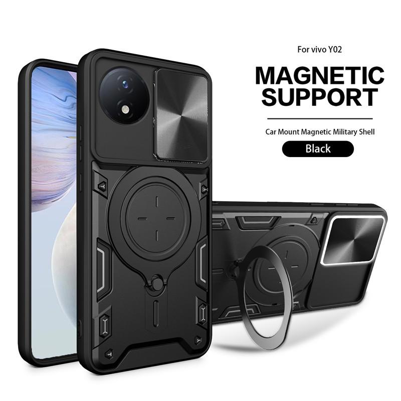 Applicable To Vivo X300 Jiashang Mobile Phone Case iQOO15 Magnetic Suction Push Window Anti-drop Protective Case V25 Three-proof Case