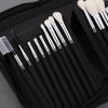 15 Slots Folding Cosmetic Brush Case with Zipper Women Cosmetic Brushes Storage Bag Female Travel Makeup Tools Holder Organizer
