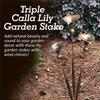 ABUL-Garden Stake With Bells Calla Lily Outdoor Lillies Flower Decorations Garden And Yard Accessories Decorations