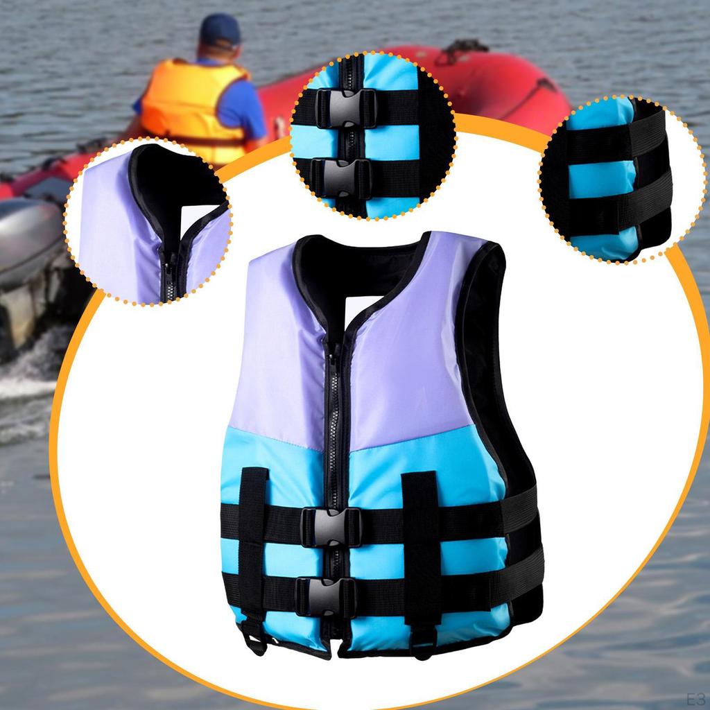 Life Suit Vest Adjustable Straps Swim for Wakeboarding Canoeing Fishing