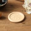 Round Black Walnut and Beech Wood Coasters, 6-Piece Set – Heat-Resistant Placemats for Coffee and Tea Cups
