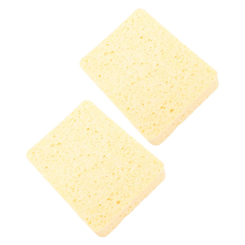 2Pcs Painting Sponge Rectangle Absorbent Sponge Set with Storage Box for Crafting Clning