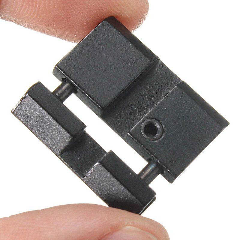 Adaptor Aluminiu Șină Coadă de Rândunică 11 la 20mm la Weaver Picatinny Pușcă Calibru 22 Adaptor Șină Snap-In