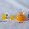 3Pcs/Set Dollhouse Mini Juice Milk Glass Jug Set Scene Model Accessories