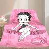 1pc Betty Boop Blanket, Cozy Valentine's Day Blanket, Multi-functional Nap Blanket Available Throughout the Four Seasons