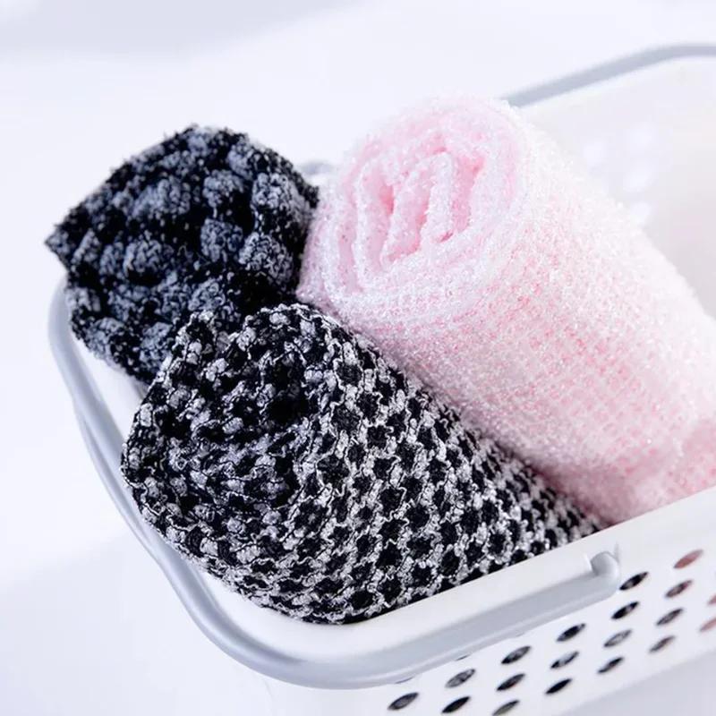 1Pc Rubbing Washcloth Bath Nylon Towel Brush for Back Towels Exfoliating Scrub Shower Sponge Body Bathroom Accessories