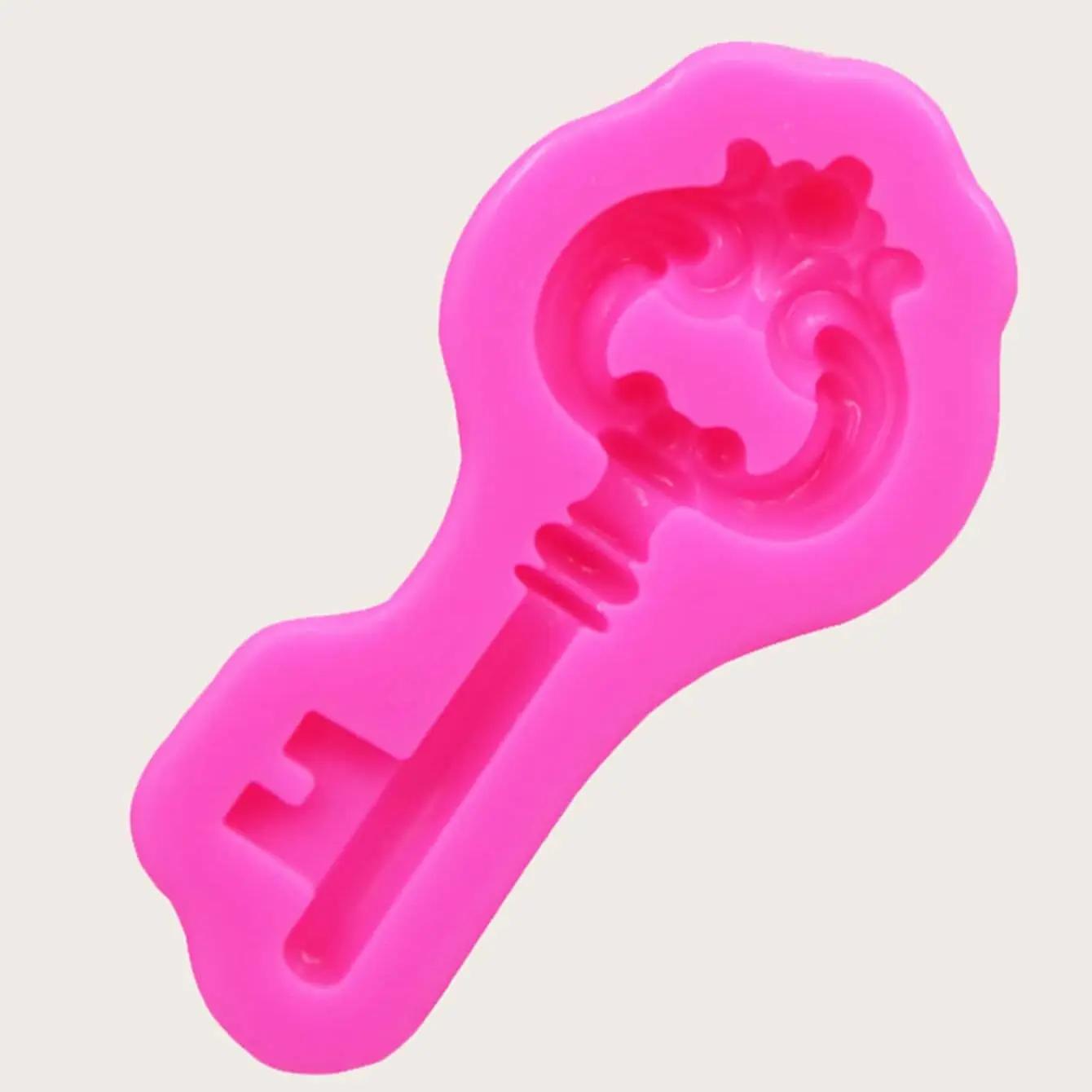 

1 шт. - Винтажная силиконовая форма в виде ключа, форма для шоколада для торта с сахарной мастикой, форма для гипса для ароматерапии розовый