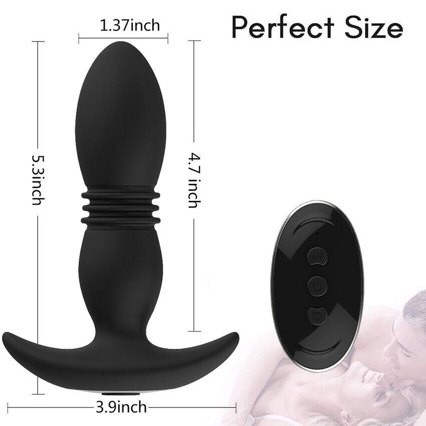 Automatic   Retractable   Vibrating   Anal   Plug   Anal Vibrator  Prostate  Massager  Masturbator  Dildo   Male   Plug Sex